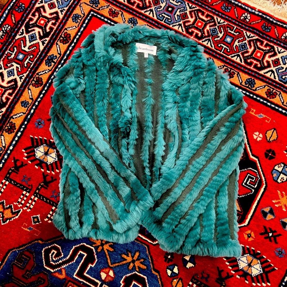 Heartloom Rosa Fur Jacket Green XS